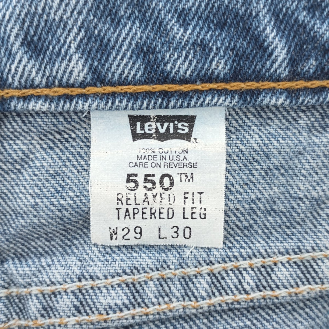 90'S Levi's 550 Relaxed Fit Tapered Leg Tapered Denim Pants Made in USA Vintage /eaa402723