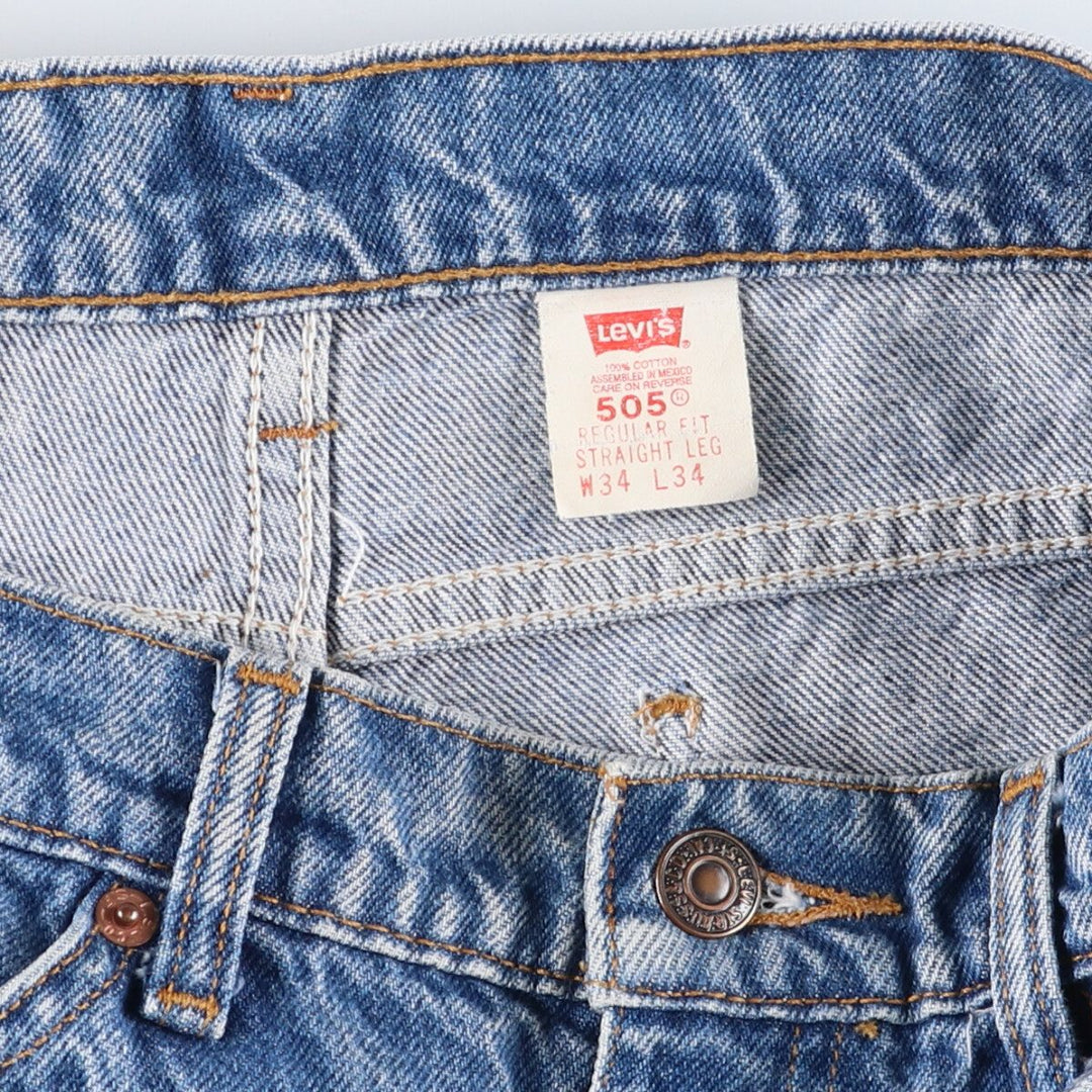 90'S Levi's 505 REGULAR FIT STRAIGHT LEG tapered denim pants for men, W32 equivalent, vintage / eaa402728