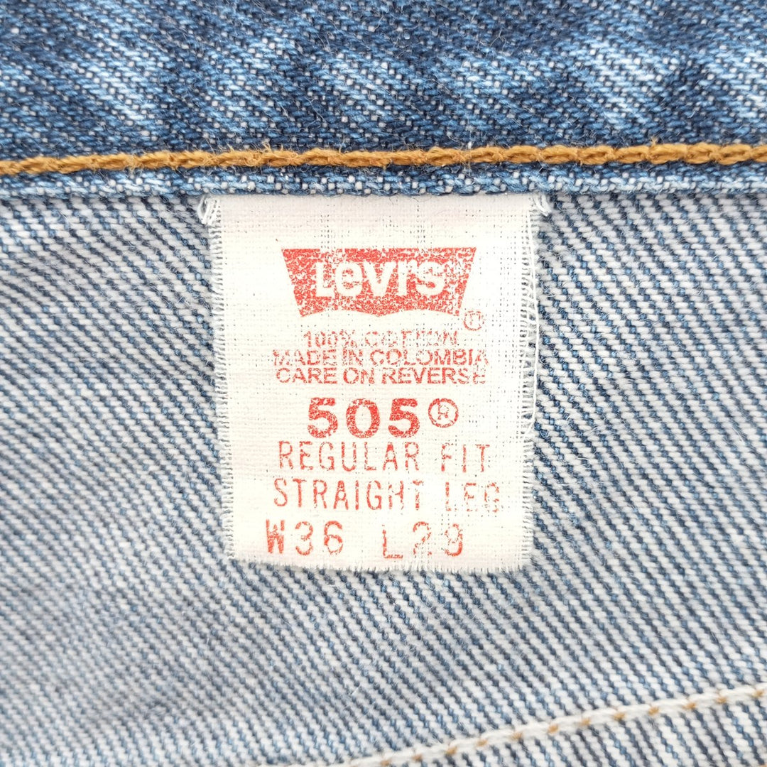 Levi's 505 REGULAR FIT STRAIGHT LEG tapered denim pants for men, size W36 / eaa402760