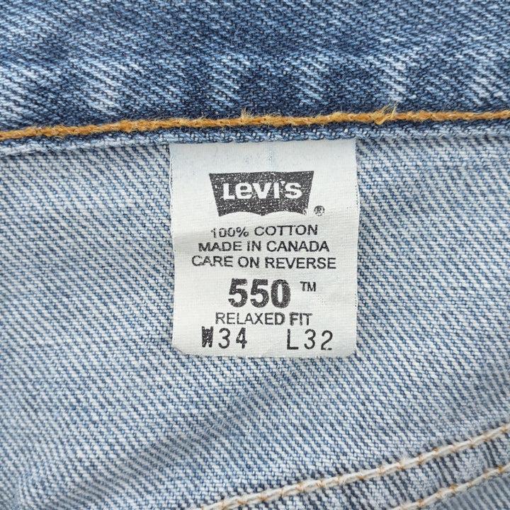 00'S Levi's 550 Relaxed Fit Tapered Denim Pants Made in Canada Men's W33 equivalent / eaa402764