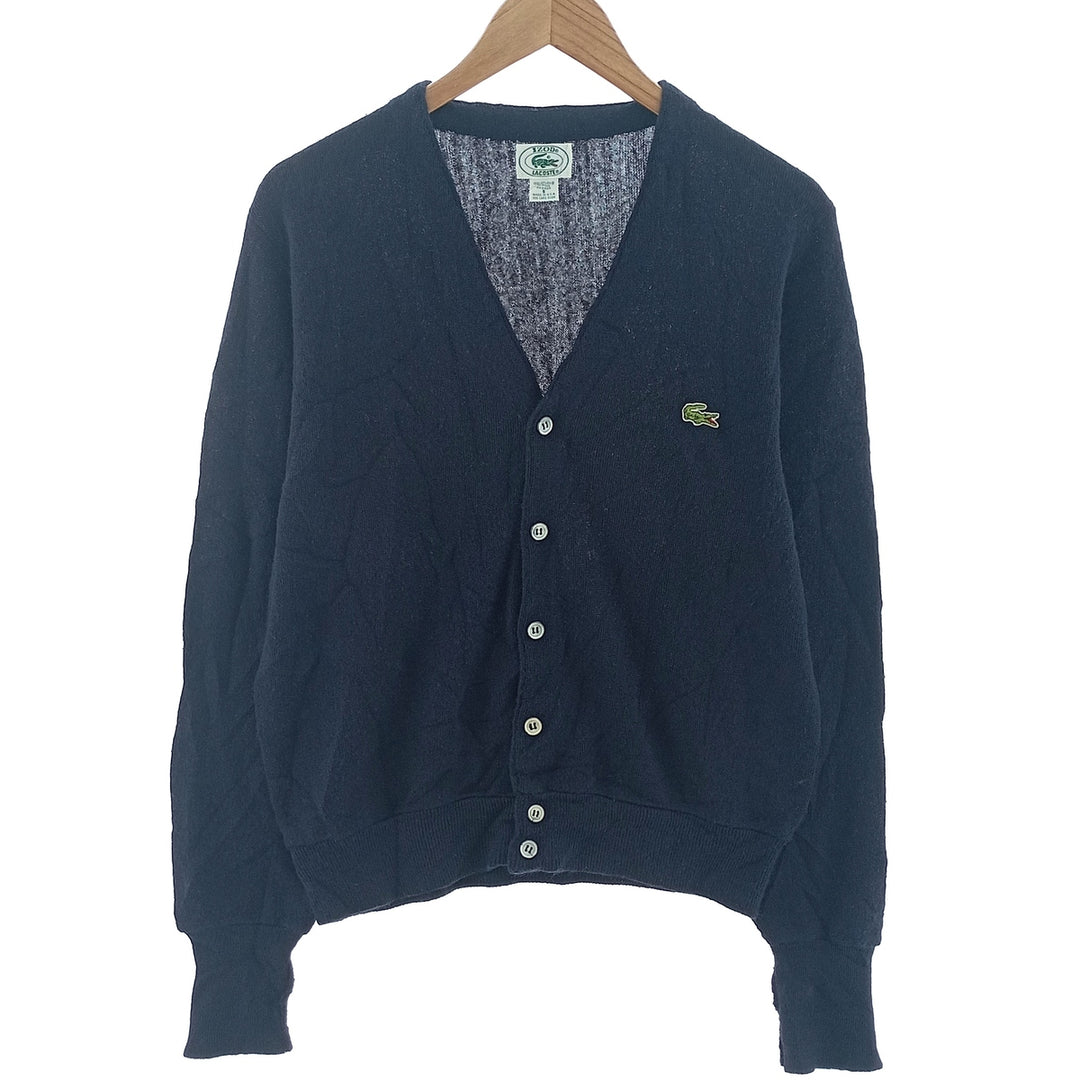70s~80'S Lacoste LACOSTE IZOD Acrylic Knit Cardigan Made in USA Men's L Size Vintage /eaa402803