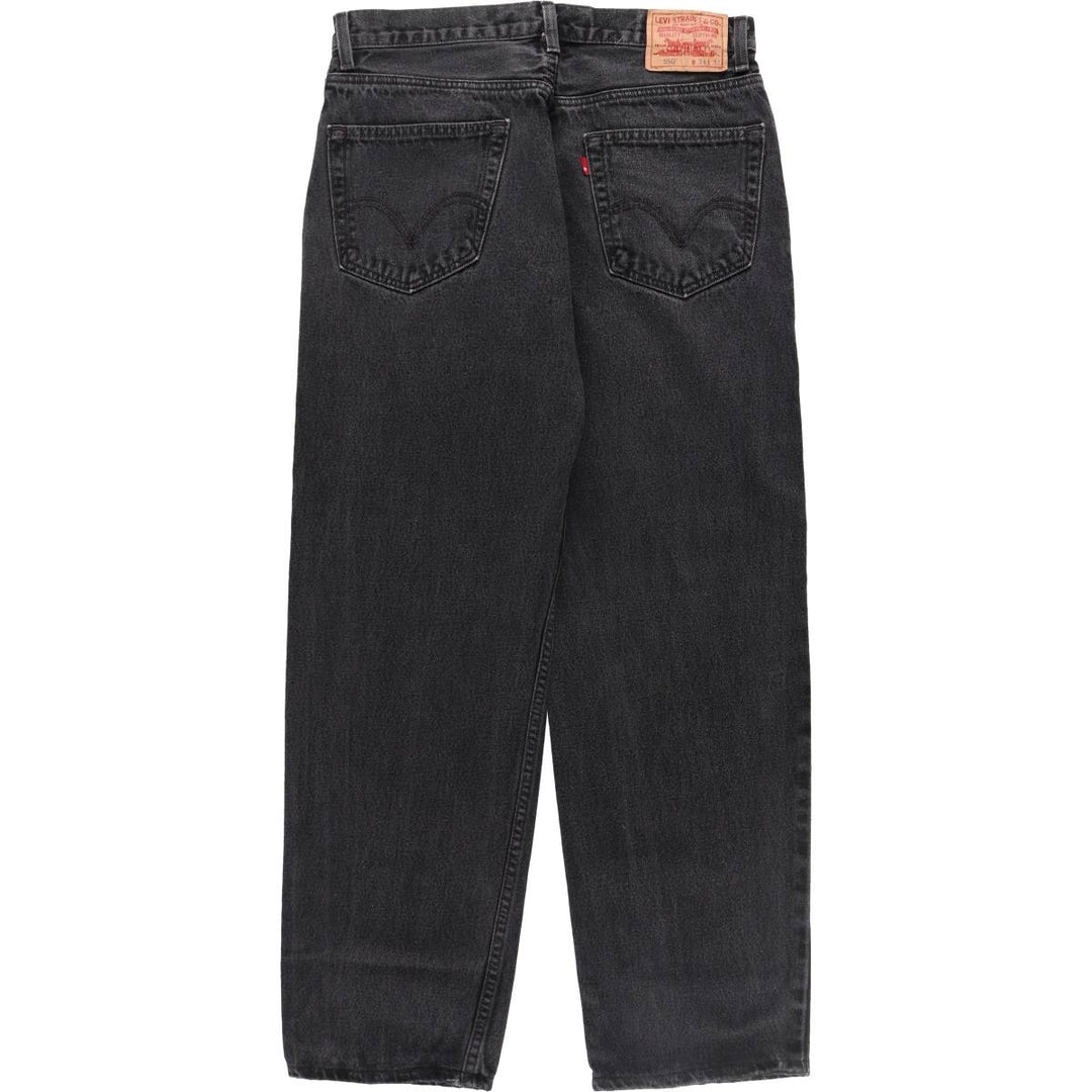 Levi's 550 Relaxed Fit Black Denim Tapered Denim Pants Men's W34 equivalent / eaa402838