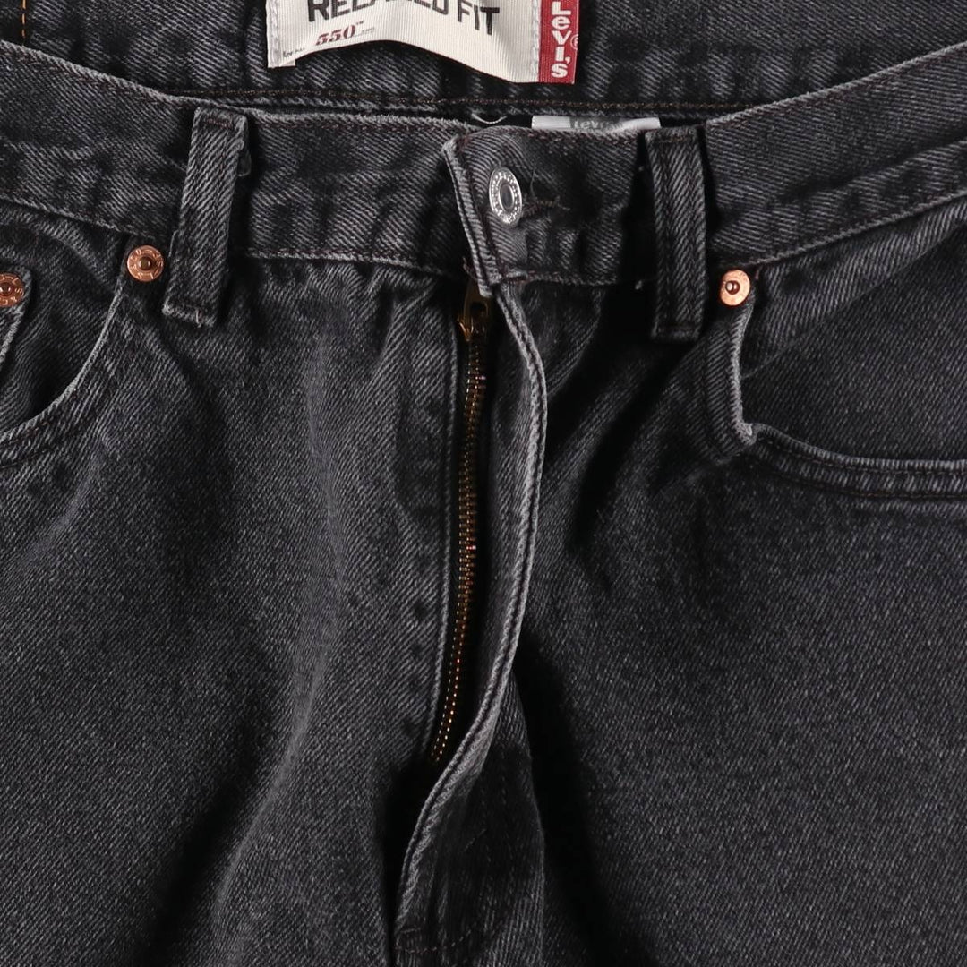 Levi's 550 Relaxed Fit Black Denim Tapered Denim Pants Men's W34 equivalent / eaa402838