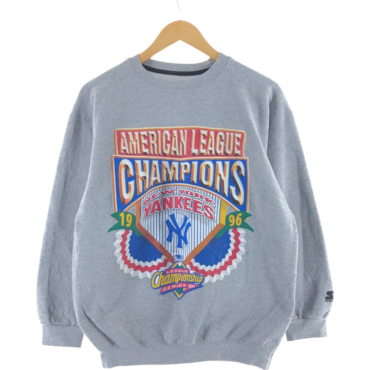 90'S Starter New York Yankees Printed Sweatshirt, Made in USA, Men's XL /eaa402851