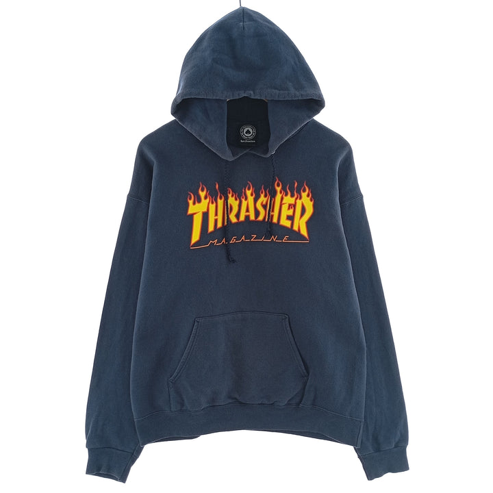 Thrasher Fire Pattern Sweat Pullover Hoodie Men's M Size / eaa402886