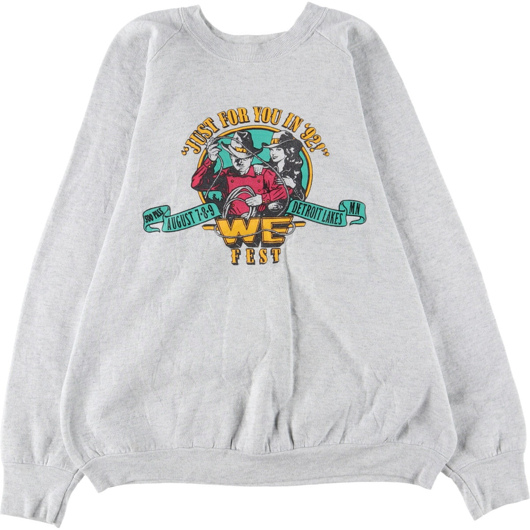 90'S Fruit of the Loom printed sweatshirt, made in the USA, men's XL size, vintage /eaa402891