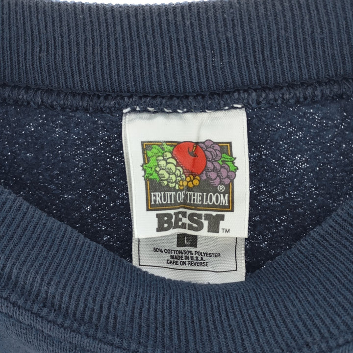 90'S Fruit of the Loom printed sweatshirt, made in the USA, men's size L, vintage /eaa403026