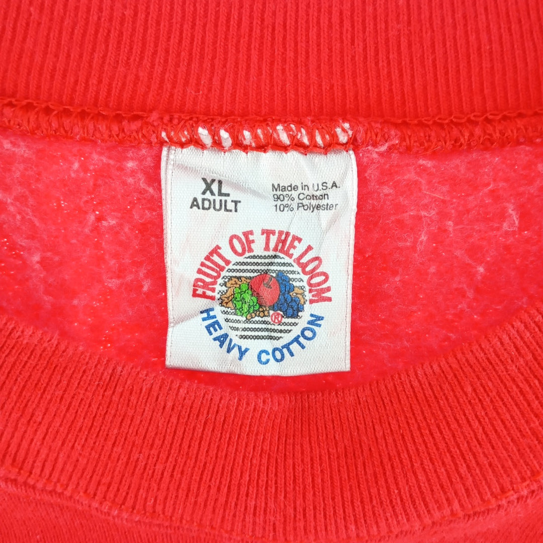 90'S Fruit of the Loom College Sweatshirt, Made in USA, Men's XL, Vintage /eaa403045