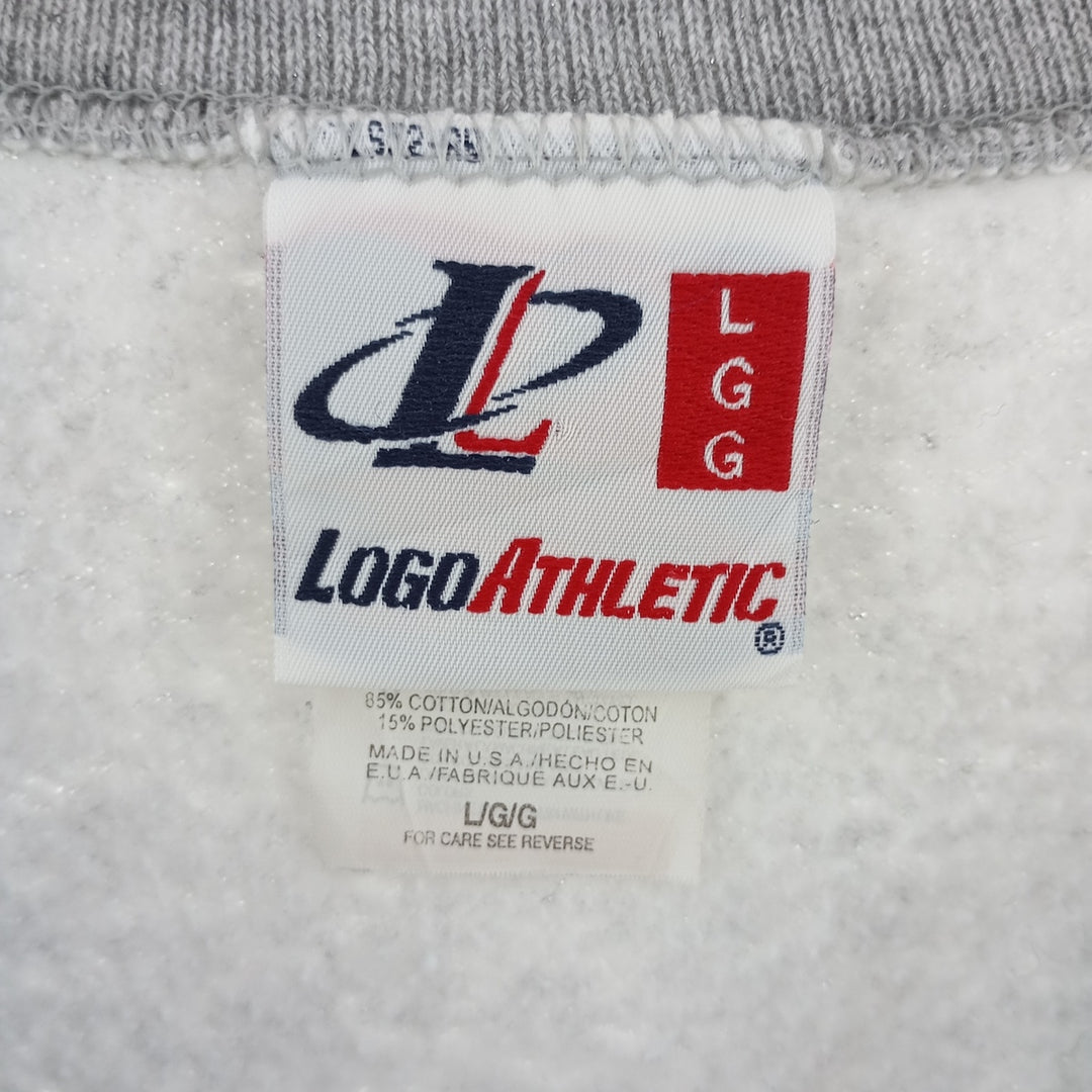 00'S LOGOATHLETIC college sweatshirt, made in USA, men's size L /eaa403150