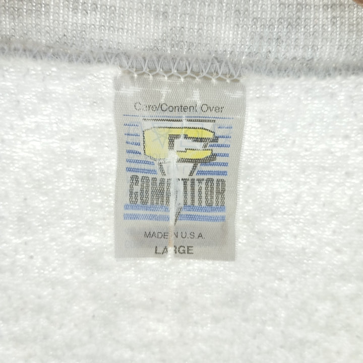 90'S COMRETITOR printed sweatshirt, made in USA, men's size L, vintage /eaa403159