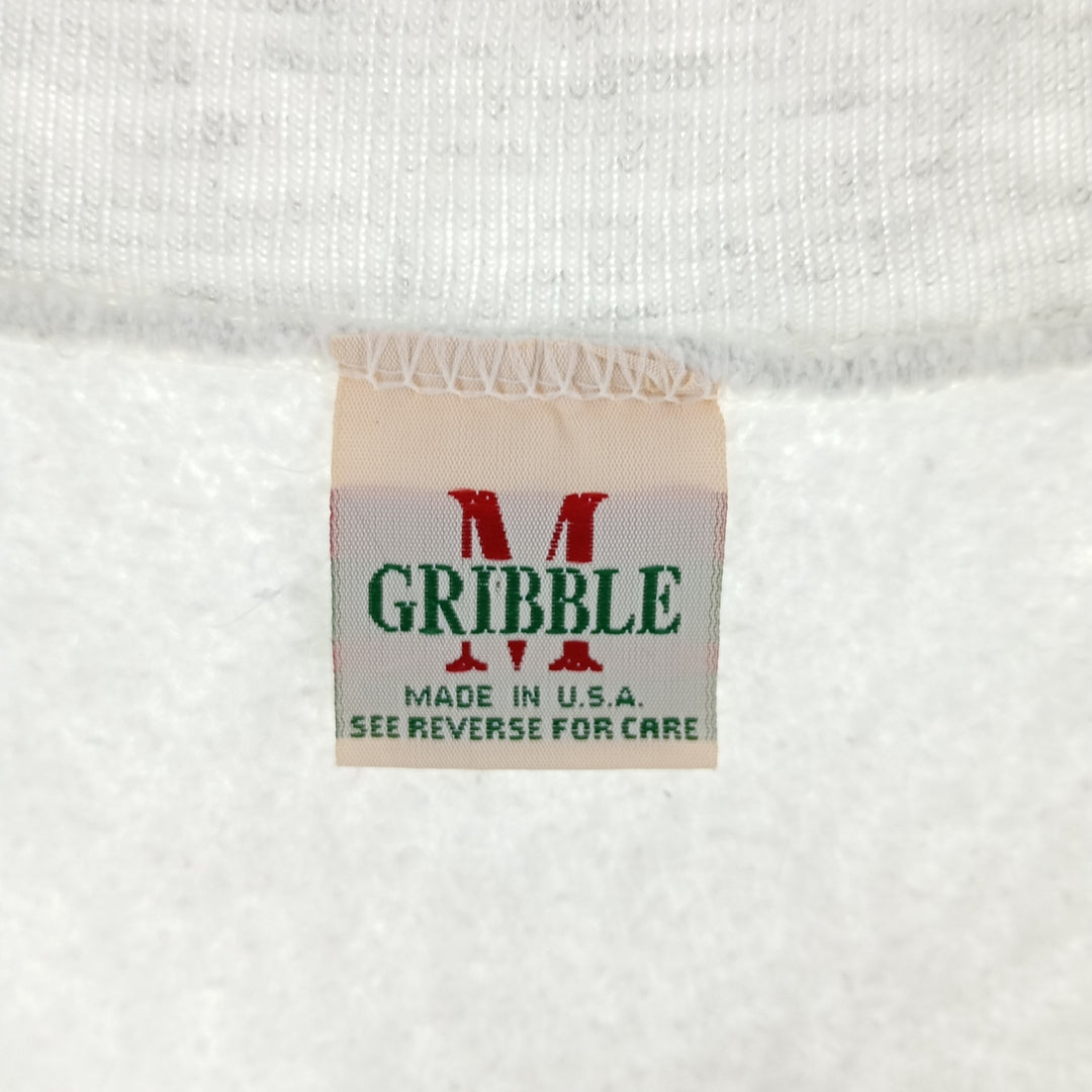 90'S GRIBBLE Reverse Weave College Sweatshirt, Made in USA, Men's XL, Vintage /eaa403167