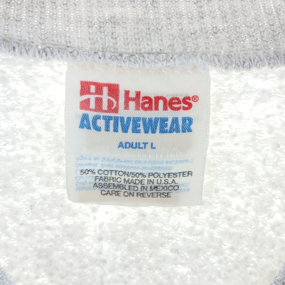 00'S Hanes ACTIVEWEAR Printed Sweatshirt Trainer Men's L size / eaa403195