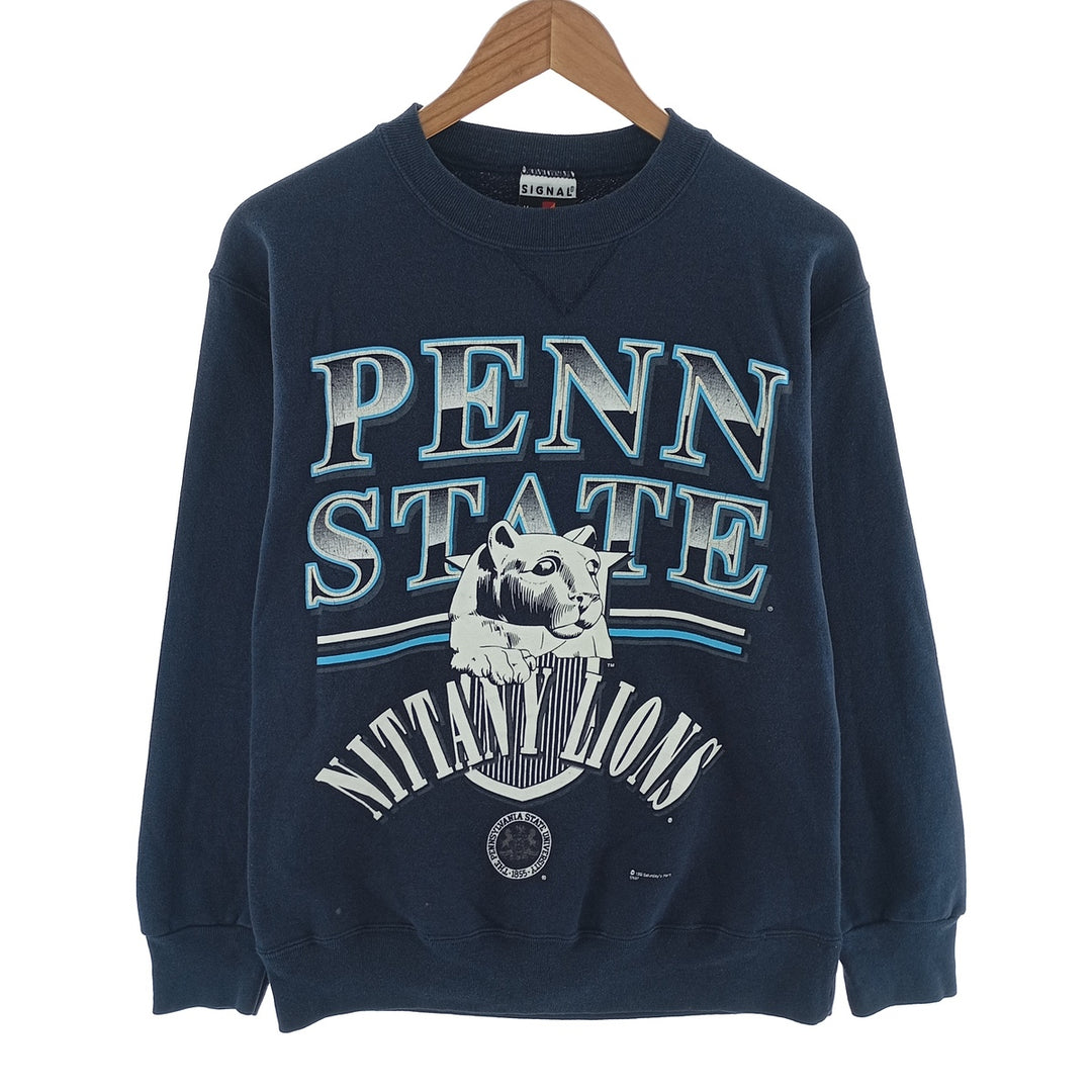 90'S SIGNAL PENN STATE Pennsylvania State University college sweatshirt, made in USA, men's size M, vintage /eaa403242