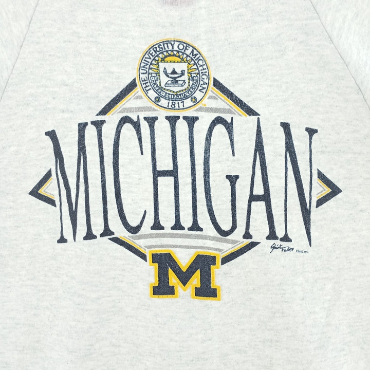 90'S Fruit of the Loom University of Michigan college sweatshirt, made in USA, men's size L, vintage /eaa403332