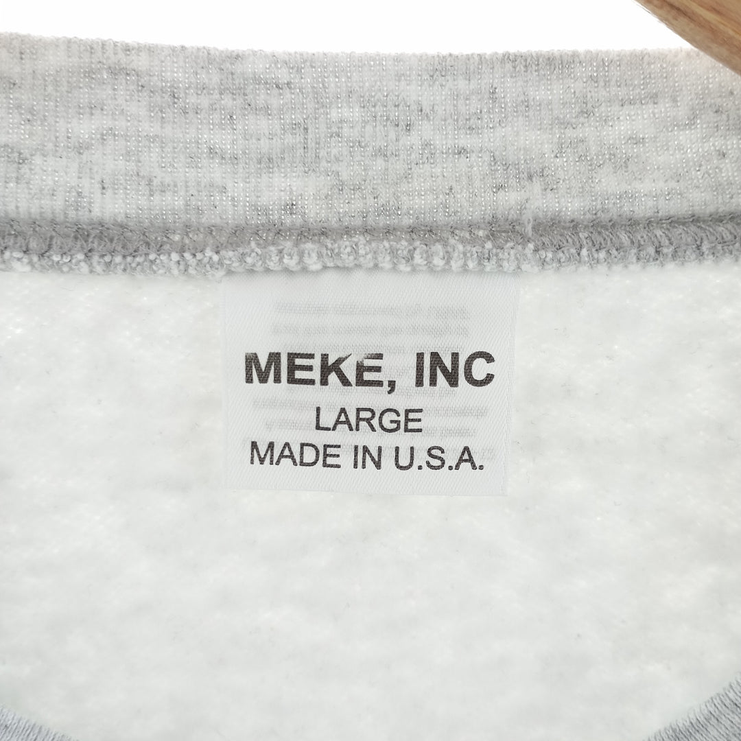 00'S MEKE INC US AIR FORCE sweatshirt, made in USA, men's size L /eaa403333