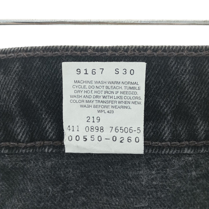 90'S Levi's 550 Relaxed Fit Black Denim Tapered Denim Pants Men's W35 Vintage / eaa403410