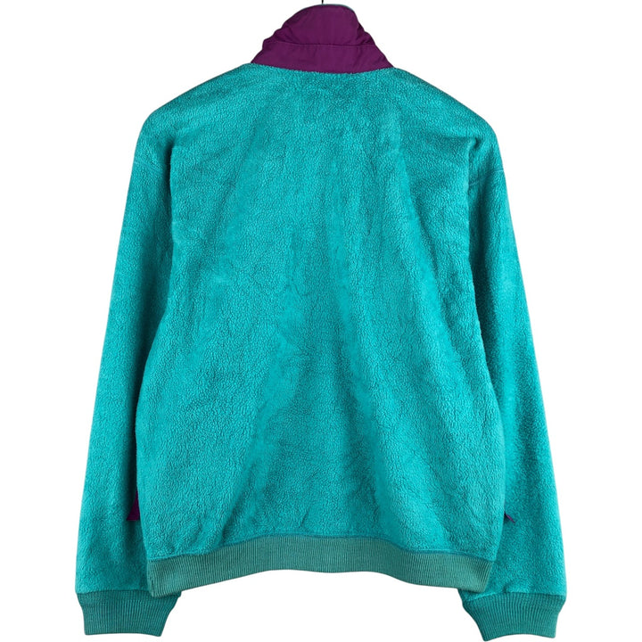 Vintage 80s-90'S Patagonia Triangle Tag 25359 Half-Zip Fleece Pullover, Made in USA, Women's Size L polyester Blue type light blue Vintage Second Hand