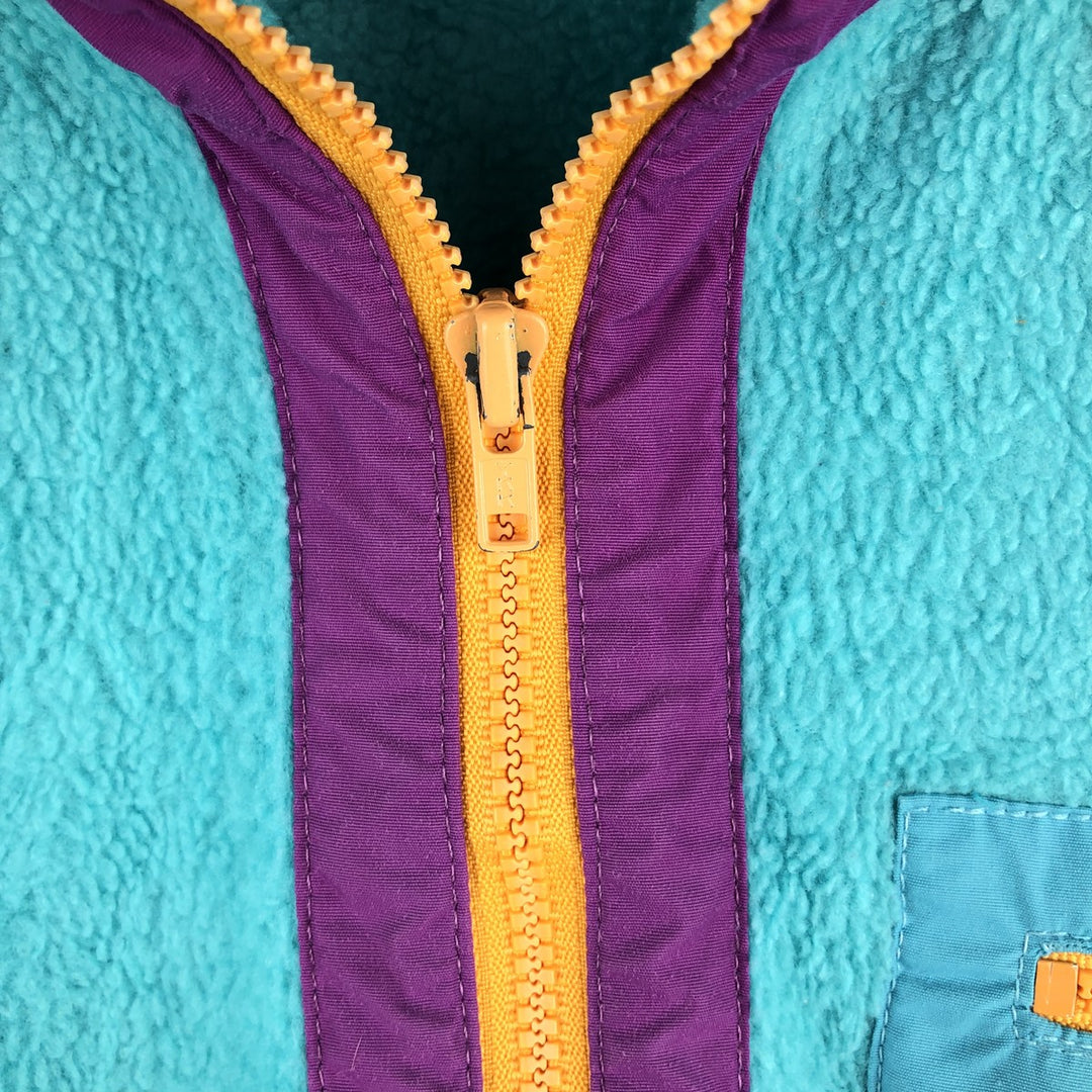 Vintage 80s-90'S Patagonia Triangle Tag 25359 Half-Zip Fleece Pullover, Made in USA, Women's Size L polyester Blue type light blue Vintage Second Hand