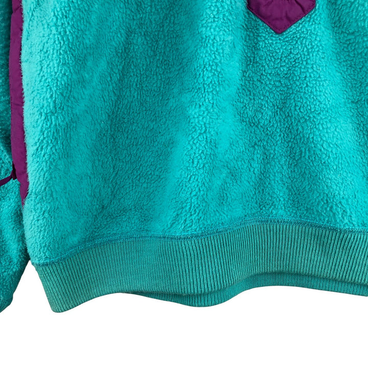 Vintage 80s-90'S Patagonia Triangle Tag 25359 Half-Zip Fleece Pullover, Made in USA, Women's Size L polyester Blue type light blue Vintage Second Hand