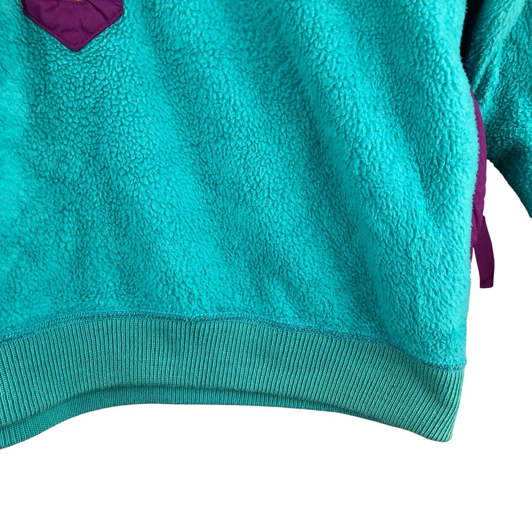 Vintage 80s-90'S Patagonia Triangle Tag 25359 Half-Zip Fleece Pullover, Made in USA, Women's Size L polyester Blue type light blue Vintage Second Hand