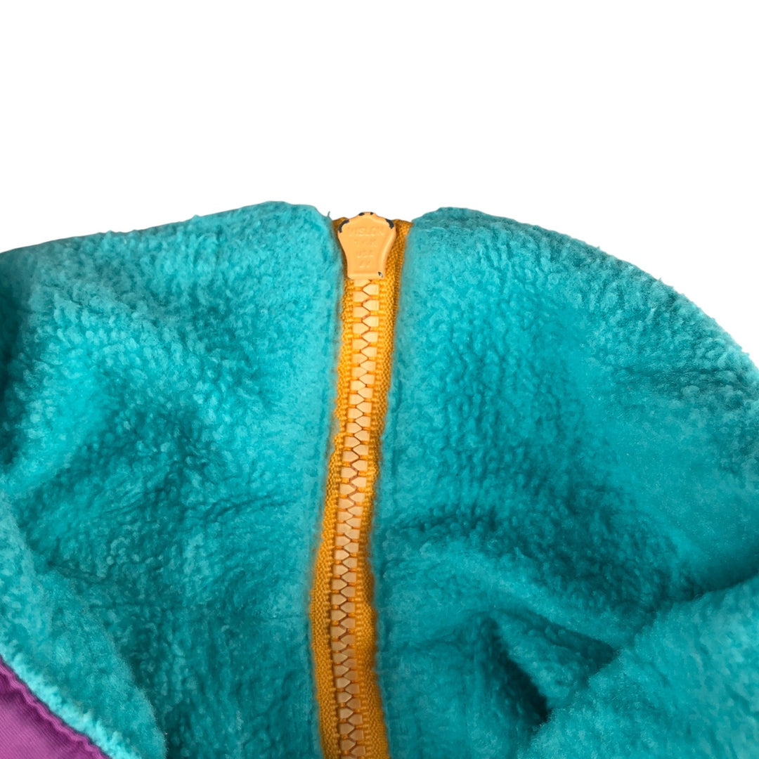 Vintage 80s-90'S Patagonia Triangle Tag 25359 Half-Zip Fleece Pullover, Made in USA, Women's Size L polyester Blue type light blue Vintage Second Hand