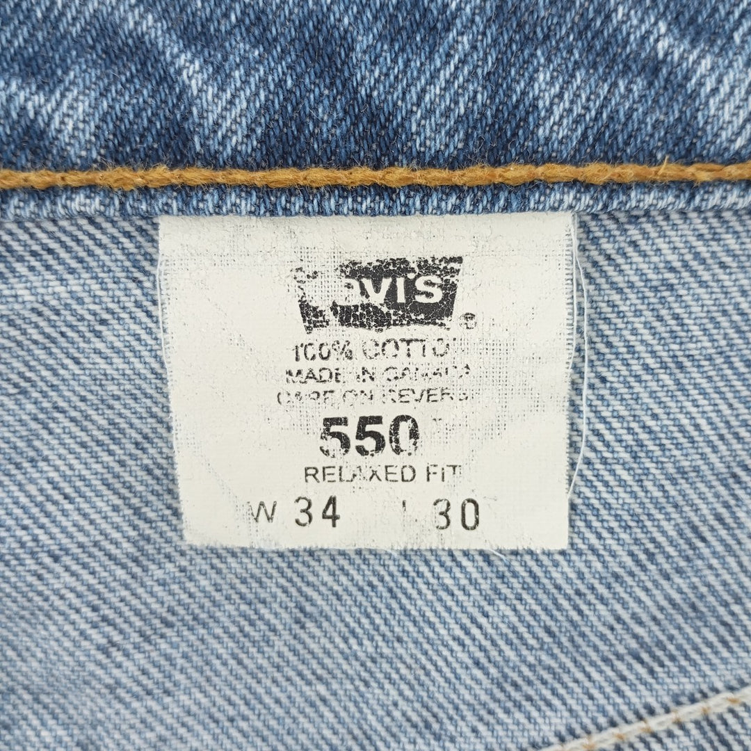 90s~00'S Levi's 550 Relaxed Fit Tapered Denim Pants Made in Canada Men's W33 Vintage /eaa403448