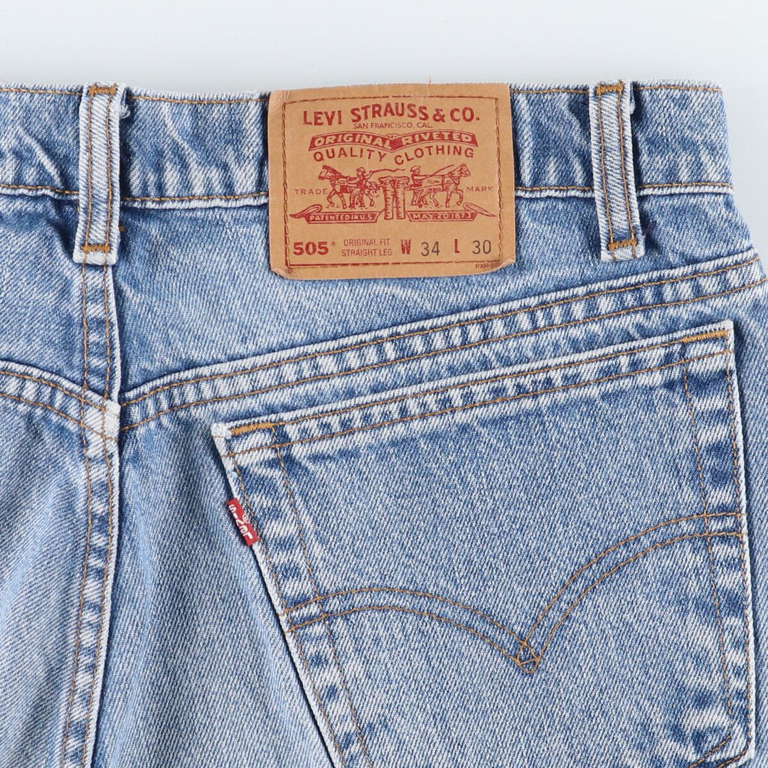 90s~00'S Levi's 505 ORIGINAL FIT STRAIGHT LEG tapered denim pants for men, size w34 / eaa403457