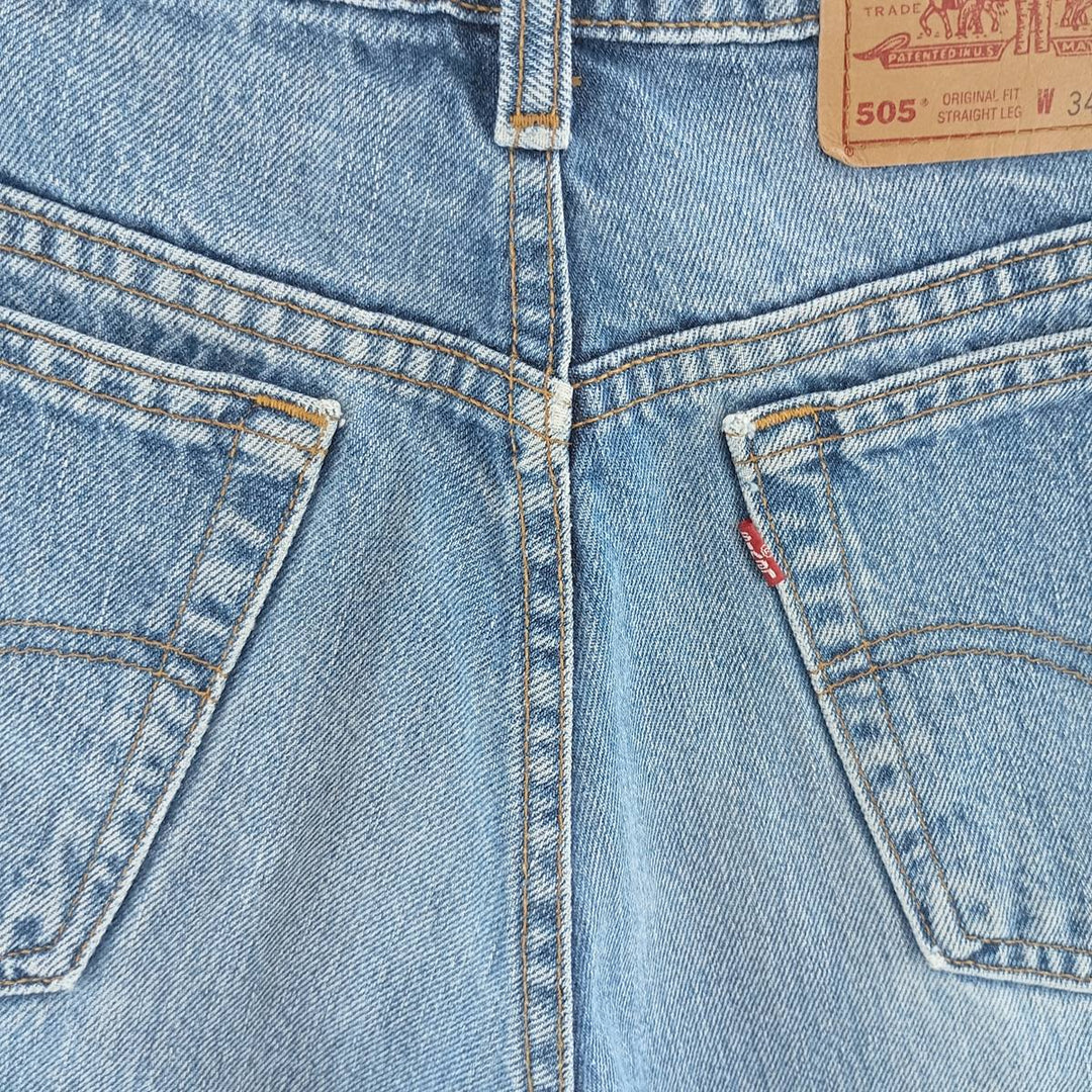 90s~00'S Levi's 505 ORIGINAL FIT STRAIGHT LEG tapered denim pants for men, size w34 / eaa403457