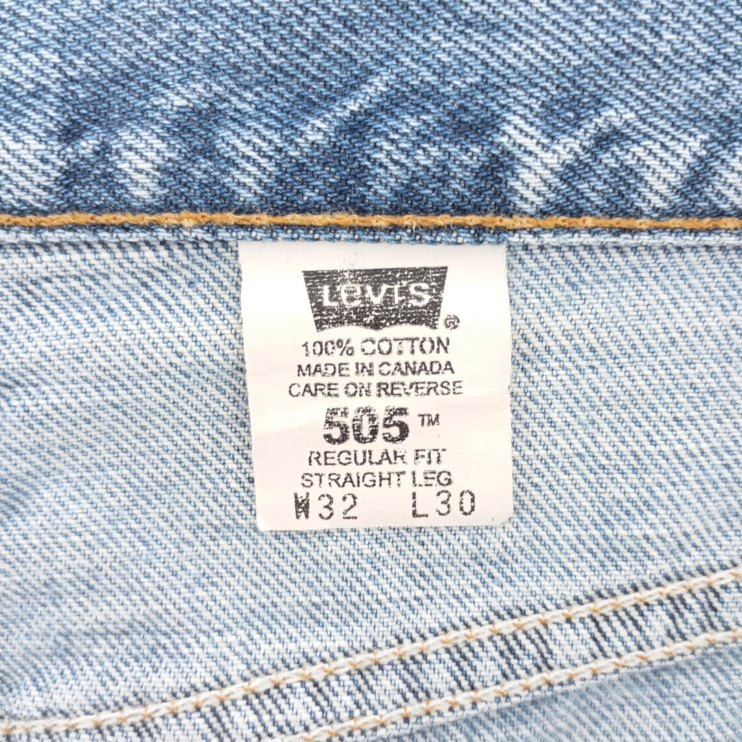 00'S Levi's 505 REGULAR FIT STRAIGHT LEG tapered denim pants made in Canada men's w32 equivalent /eaa403458