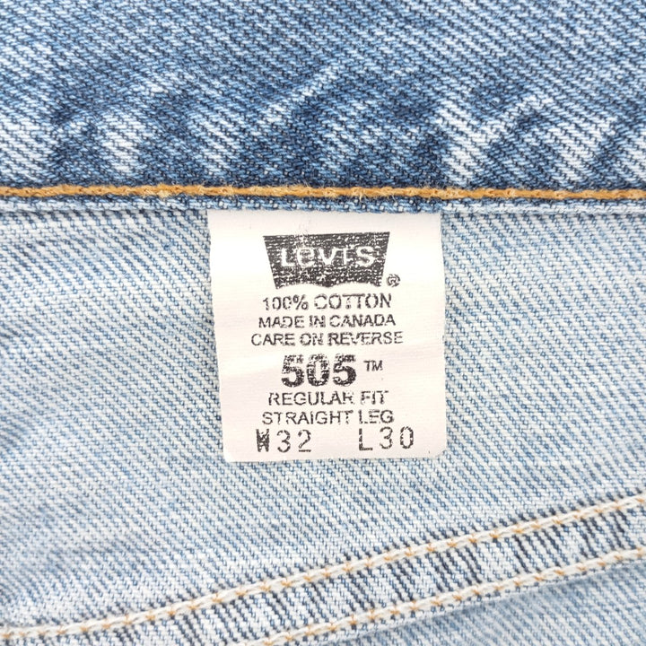 00'S Levi's 505 REGULAR FIT STRAIGHT LEG tapered denim pants made in Canada men's w32 equivalent /eaa403458