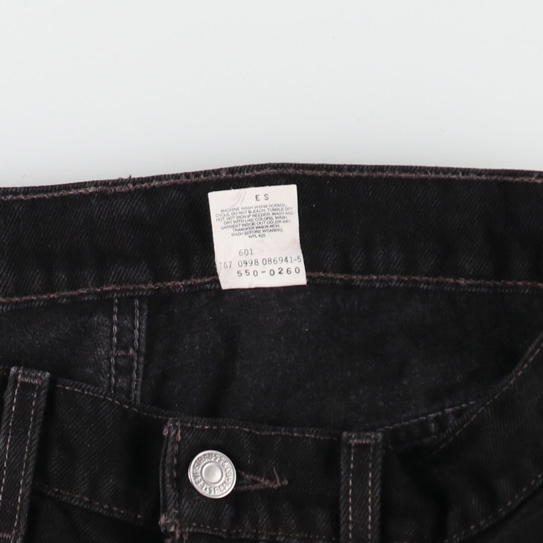 90'S Levi's 550 Relaxed Fit Black Denim Tapered Denim Pants Men's W33 Vintage / eaa403509