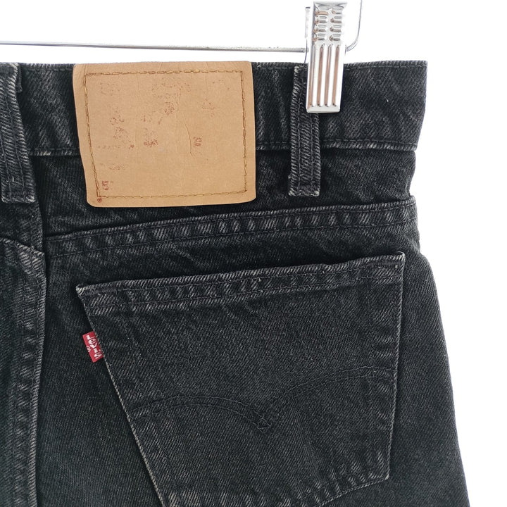 Levi's 550 Relaxed Fit Tapered Leg Black Denim Tapered Denim Pants Made in Canada Men's W29 equivalent / eaa403532