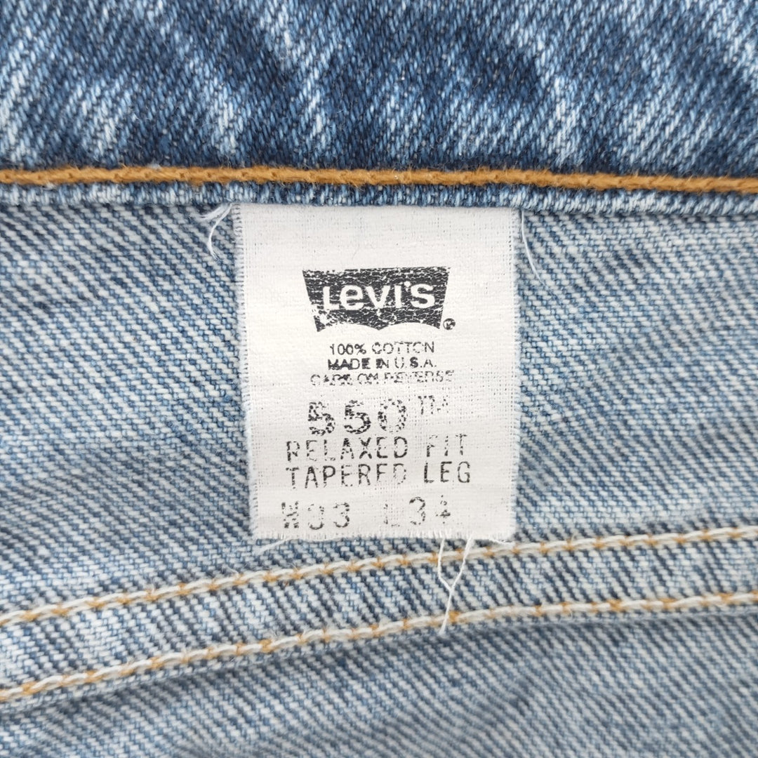 90'S Levi's 550 Relaxed Fit Tapered Leg Tapered Denim Pants Made in USA Men's W32 Vintage /eaa403561