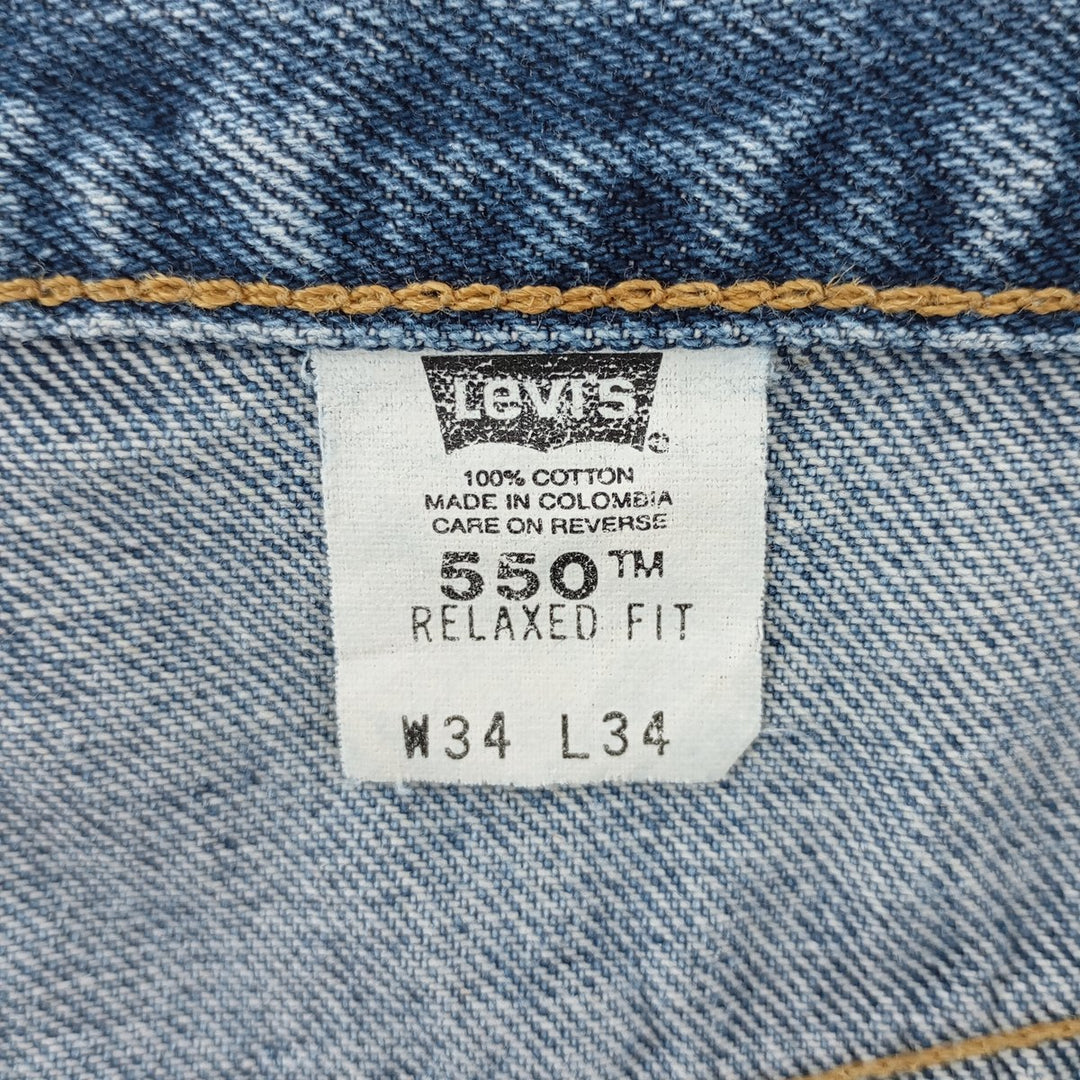 00'S Levi's 550 Relaxed Fit Tapered Denim Pants Men's W34 equivalent / eaa403567