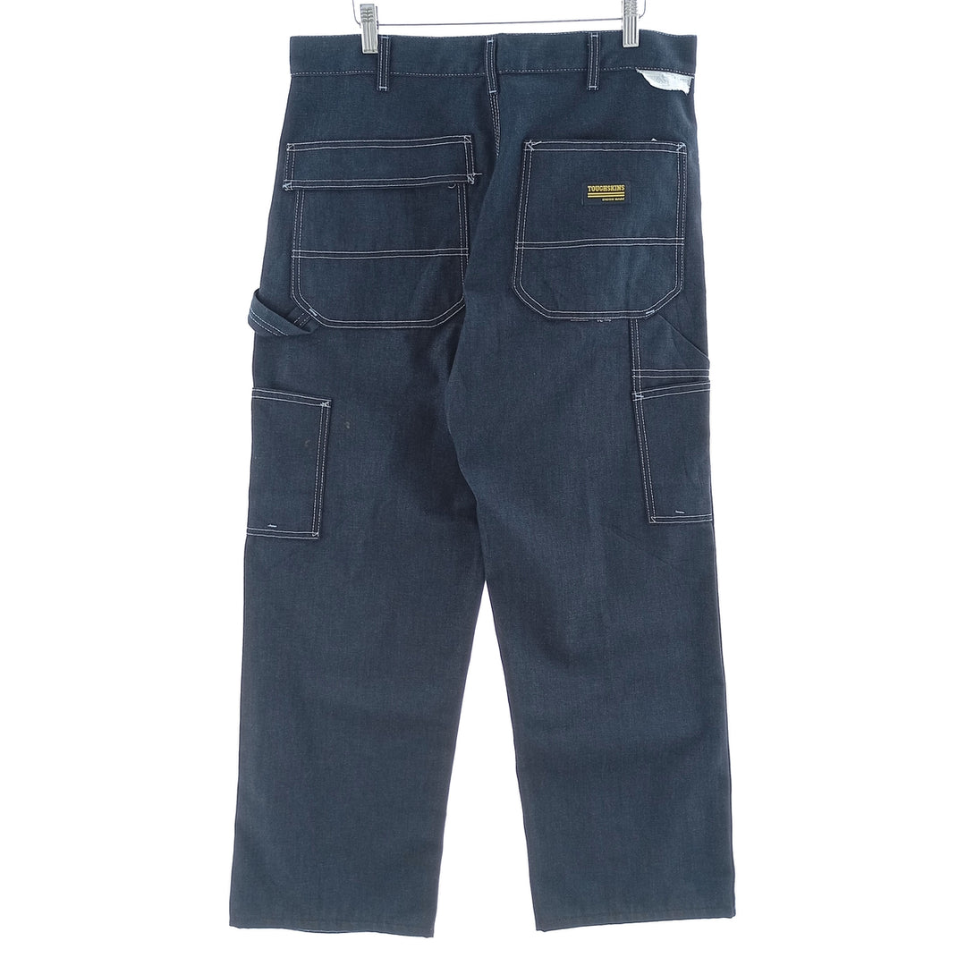 80'S Sears TOUGHSKINS Bat-dyed Denim Painter Pants Men's Vintage W36 / eaa403572