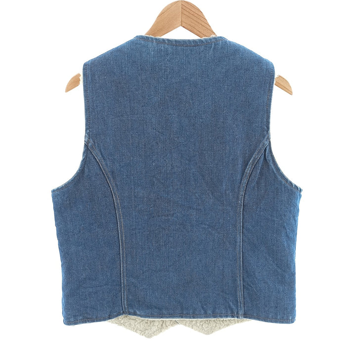 NELSON denim boa vest, men's size M /eaa403581