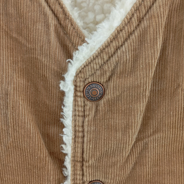 70'S Levi's 60606-1523 Corduroy Boa Vest Made in USA Men's M Size Vintage /eaa403589