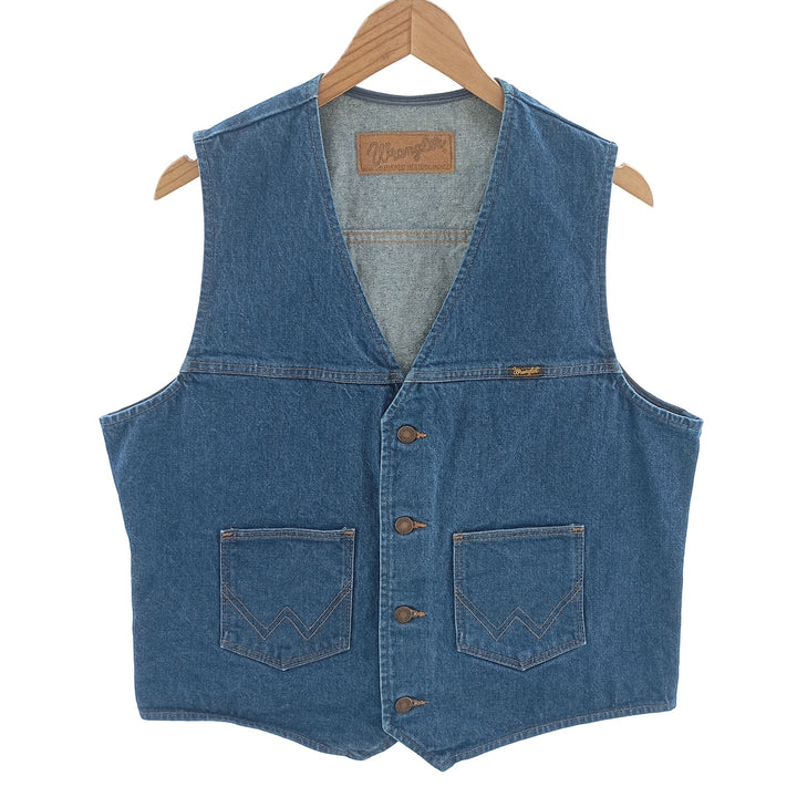 Vintage 80'S Wrangler denim vest, size L for men / eaa403592