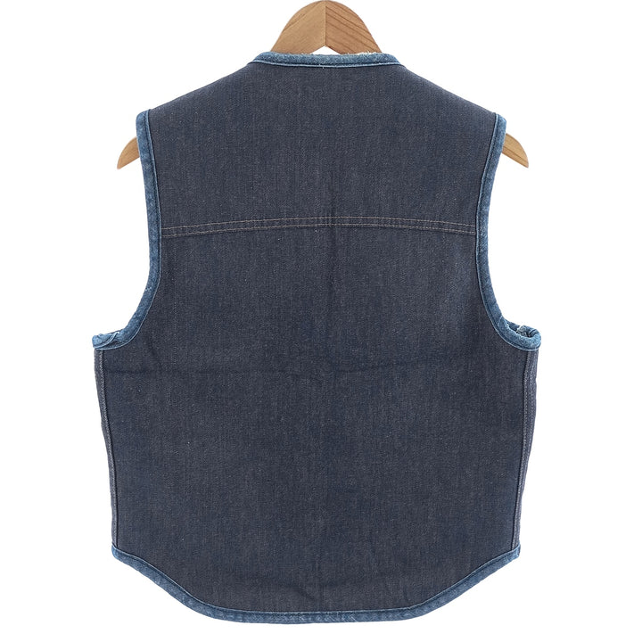 70'S Sears ROEBUCKS Denim fleece vest, men's size M, vintage / eaa403596