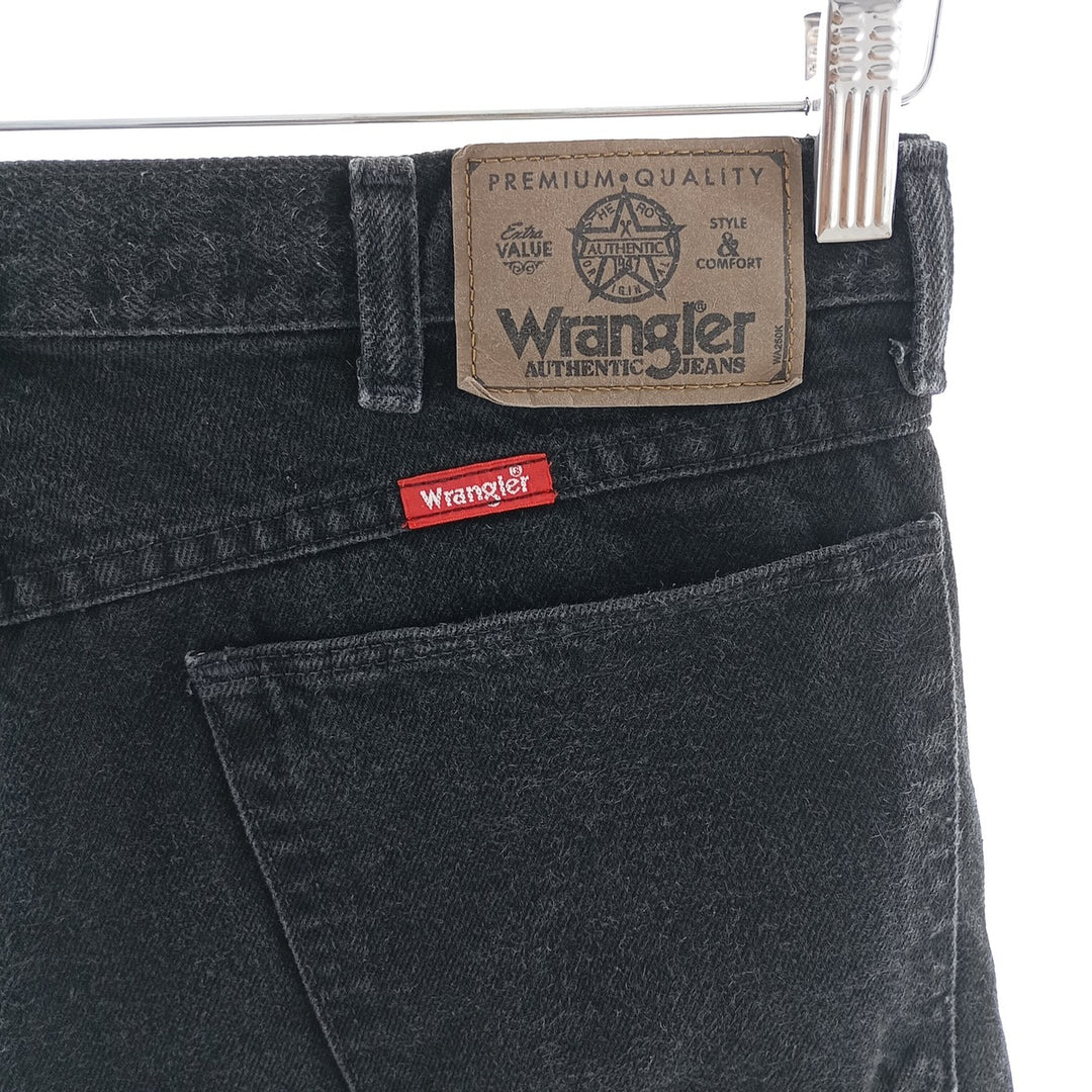 90'S Wrangler Black Denim Straight Denim Pants Made in USA Men's W35 Vintage /eaa403629