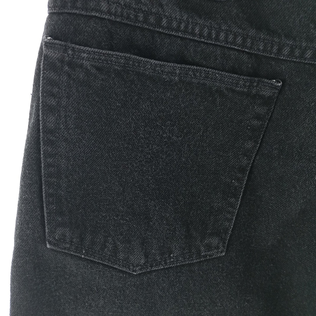 90'S Wrangler Black Denim Straight Denim Pants Made in USA Men's W35 Vintage /eaa403629