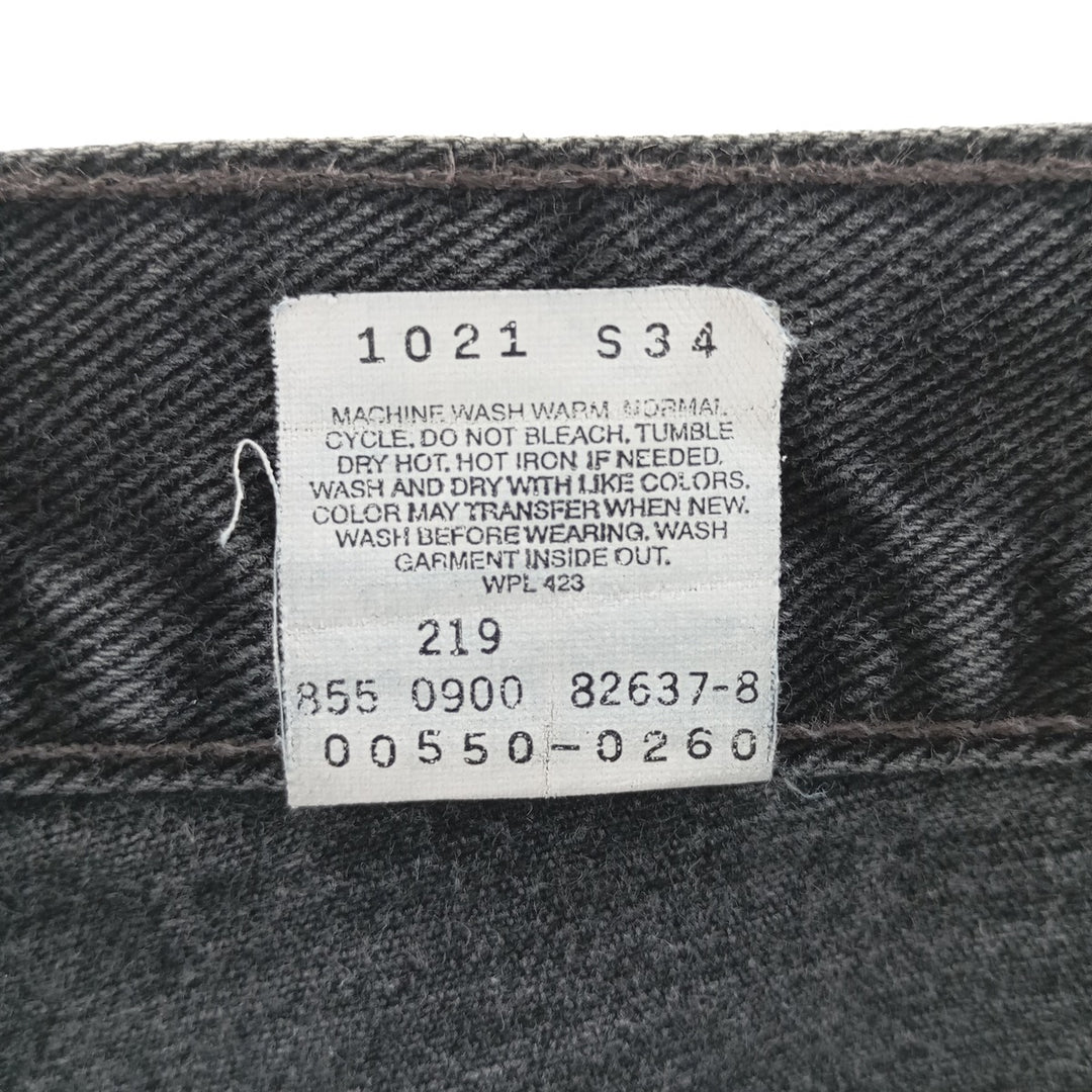 00'S Levi's 550 Relaxed Fit Black Denim Tapered Denim Pants Men's W34 equivalent / eaa403661