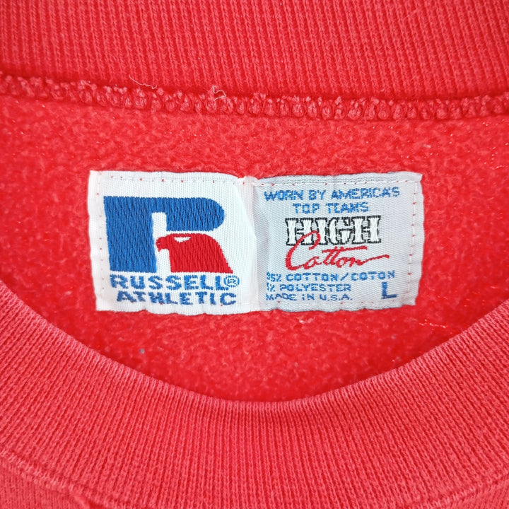 90'S Russell HIGH COTTON plain blank sweatshirt, made in USA, men's size L, vintage /eaa403667