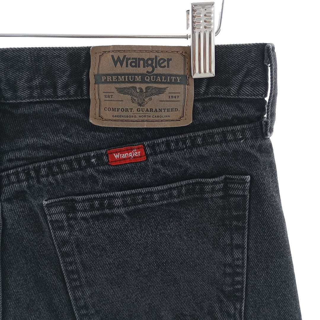 00'S Wrangler Black Denim Straight Denim Pants Men's W31 equivalent / eaa403675