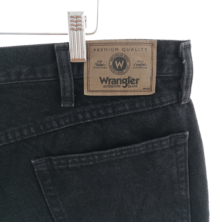 Wrangler RELAXED FIT Black Denim Straight Denim Pants Men's W38 / eaa403705