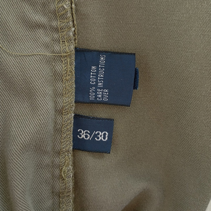Ralph Lauren POLO by Ralph Lauren ANDREW PANT Two-pleat chino pants for men, equivalent to W34 cotton Khaki type Vintage Second Hand