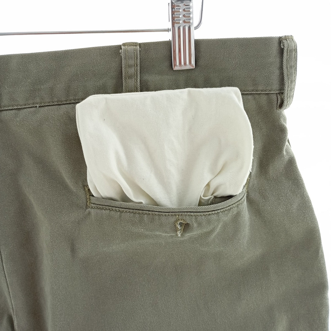 Ralph Lauren POLO by Ralph Lauren ANDREW PANT Two-pleat chino pants for men, equivalent to W34 cotton Khaki type Vintage Second Hand