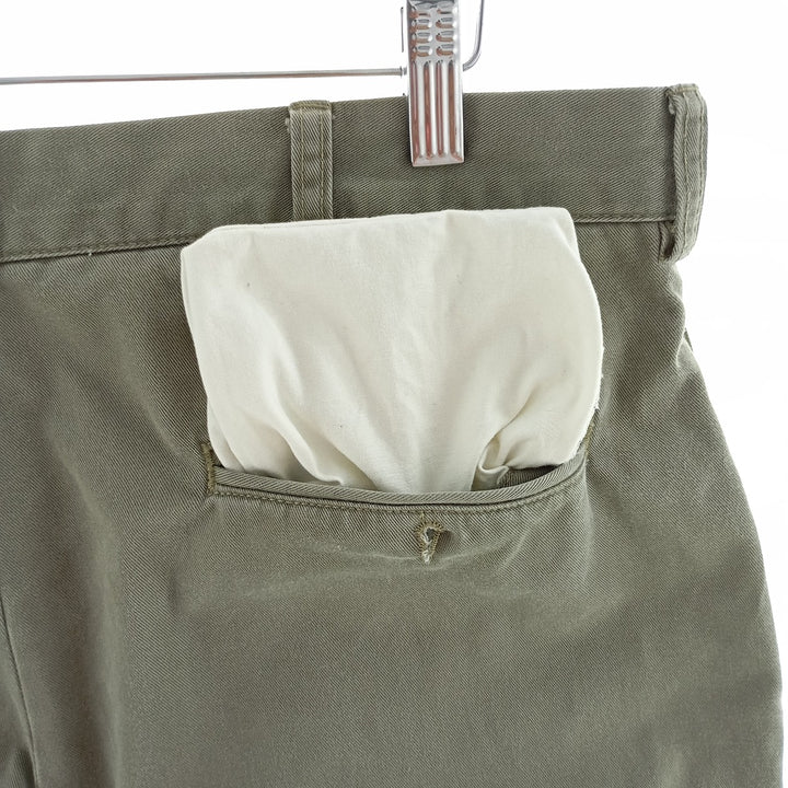 Ralph Lauren POLO by Ralph Lauren ANDREW PANT Two-pleat chino pants for men, equivalent to W34 cotton Khaki type Vintage Second Hand