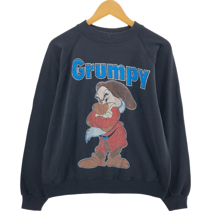 90'S Hanes Snow White Seven Dwarfs Grumpy Character Sweatshirt Trainer Made in USA Men's L size /eaa403736