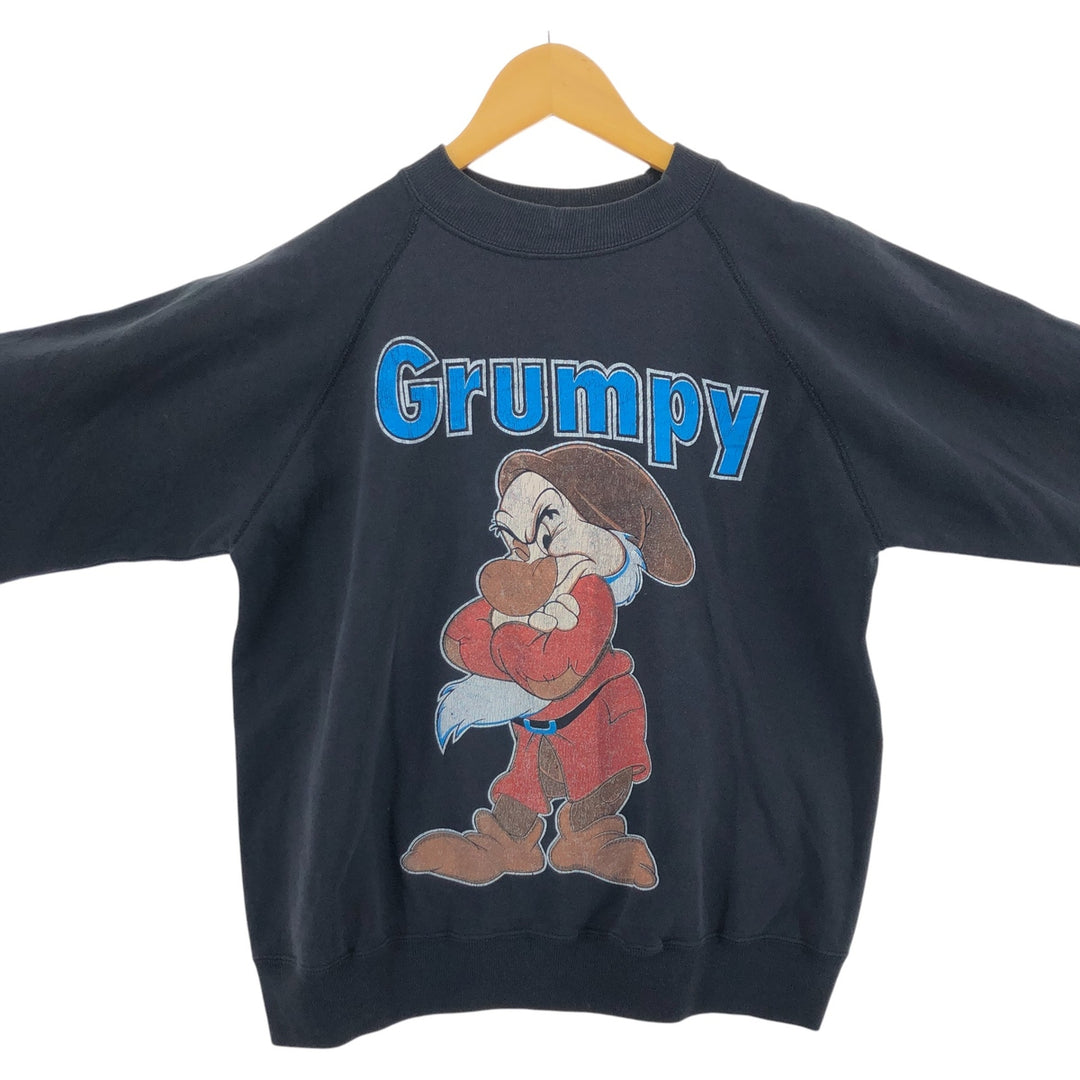 90'S Hanes Snow White Seven Dwarfs Grumpy Character Sweatshirt Trainer Made in USA Men's L size /eaa403736